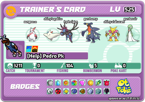 [Help] Pedro Pk Card otPokemon.com