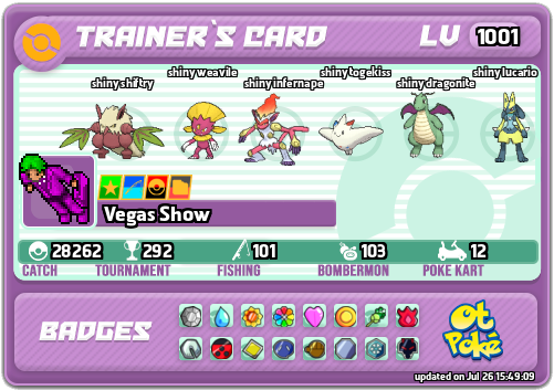 Vegas Show Card otPokemon.com