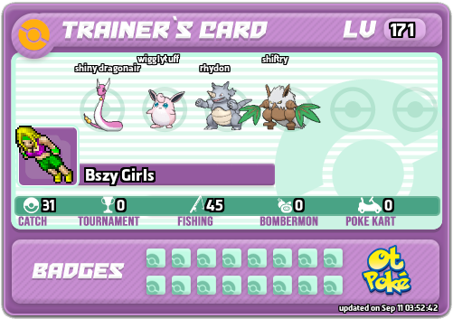 Bszy Girls Card otPokemon.com