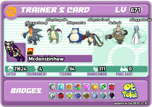 Mcdanizinhaw Card otPokemon.com