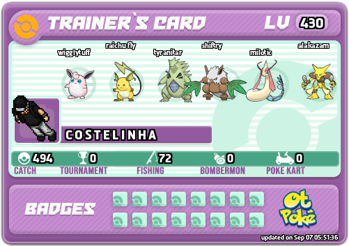 C O S T E L I N H A Card otPokemon.com