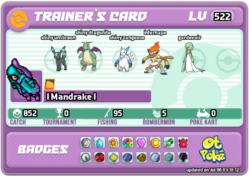 I Mandrake I Card otPokemon.com
