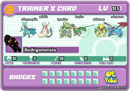 Rodrigommelo Card otPokemon.com