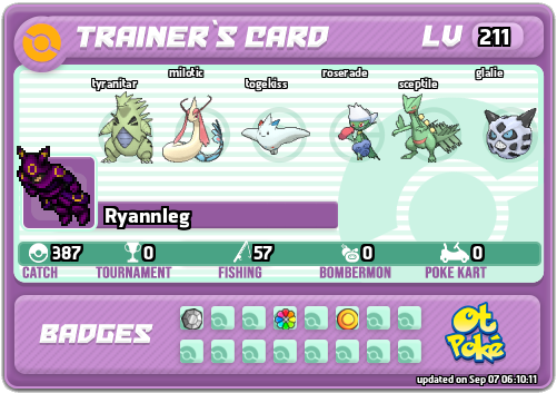 Ryannleg Card otPokemon.com