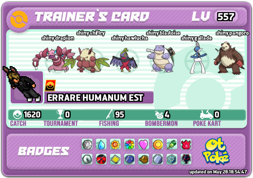 ERRARE HUMANUM EST Card otPokemon.com