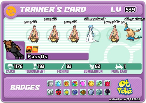 P a ss O s Card otPokemon.com