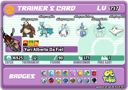 Yuri Alberto Da Fiel Card otPokemon.com