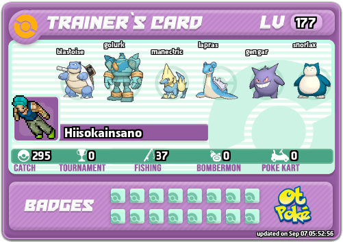 Hiisokainsano Card otPokemon.com