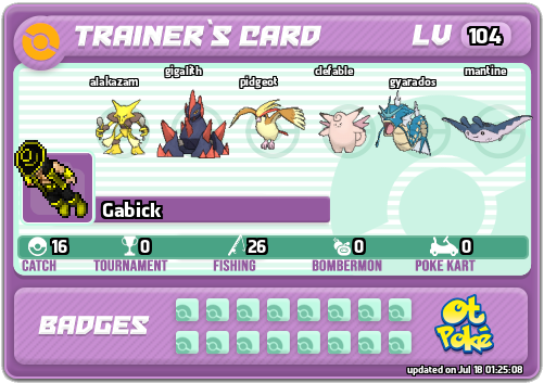 Gabick Card otPokemon.com