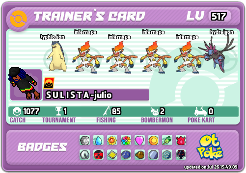S U L I S T A -julio Card otPokemon.com