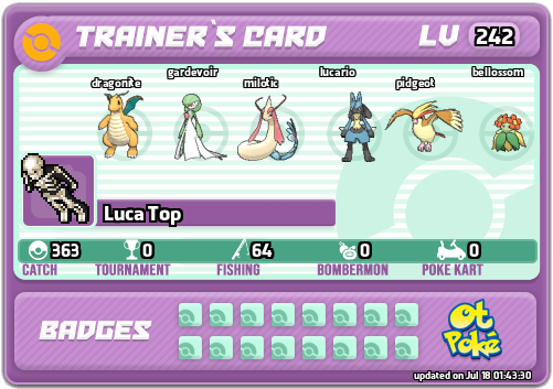 Luca Top Card otPokemon.com