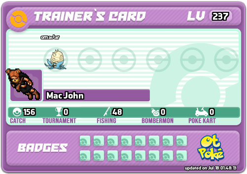 Mac John Card otPokemon.com