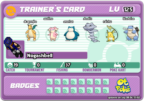 Nogashbell Card otPokemon.com