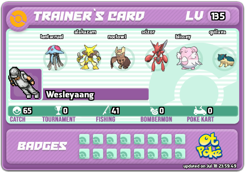 Wesleyaang Card otPokemon.com
