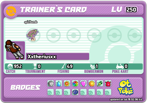 Xxtheriusxx Card otPokemon.com