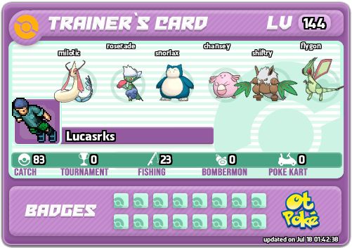 Lucasrks Card otPokemon.com