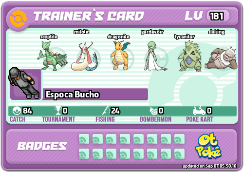 Espoca Bucho Card otPokemon.com