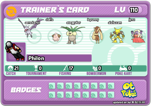 Philon Card otPokemon.com