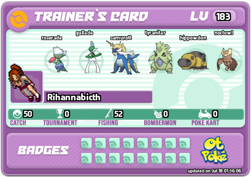 Rihannabicth Card otPokemon.com