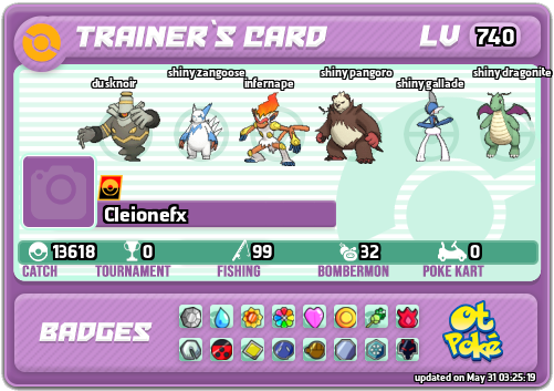 Cleionefx Card otPokemon.com