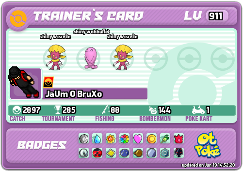 JaUm O BruXo Card otPokemon.com