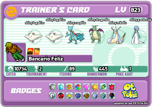 Bancario Feliz Card otPokemon.com