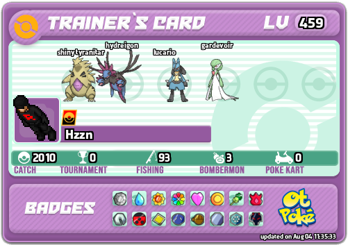Hzzn Card otPokemon.com