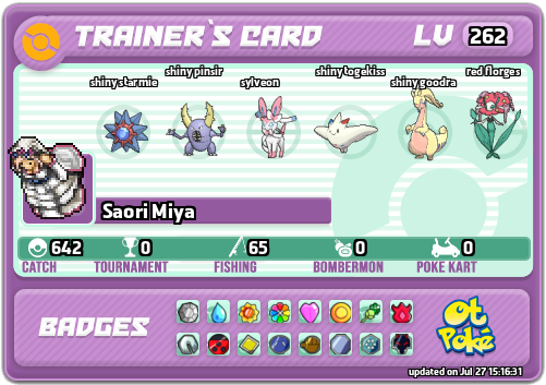 Saori Miya Card otPokemon.com