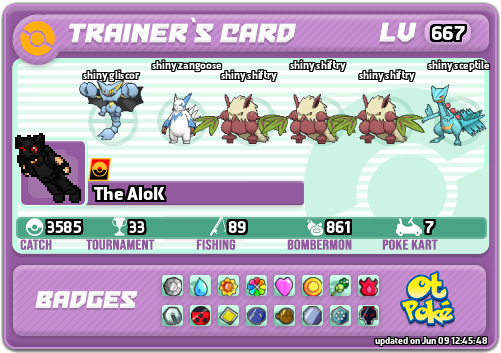 The AloK Card otPokemon.com