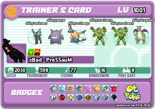xBad - PreSSauM Card otPokemon.com
