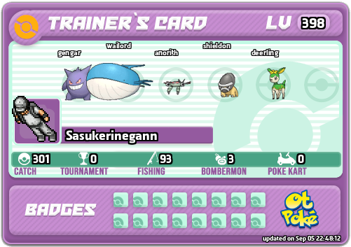 Sasukerinegann Card otPokemon.com