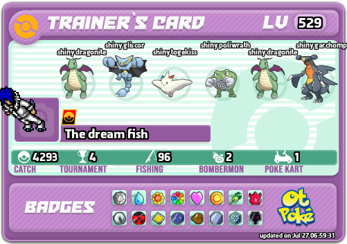 The dream fish Card otPokemon.com
