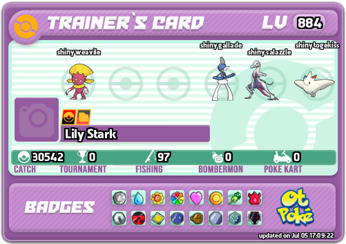 Lily Stark Card otPokemon.com