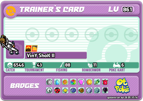 VinY ShoK II Card otPokemon.com