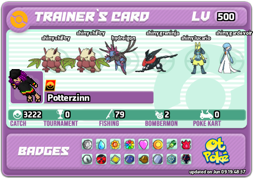 Potterzinn Card otPokemon.com
