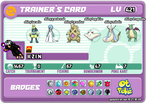 K Z I N Card otPokemon.com