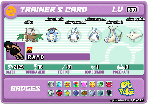 R A Y O Card otPokemon.com