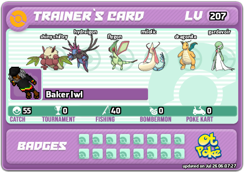 Baker Iwl Card otPokemon.com