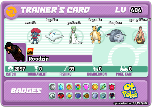 Roodzin Card otPokemon.com