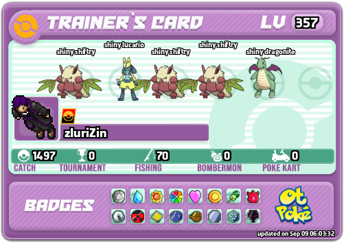 zIuriZin Card otPokemon.com
