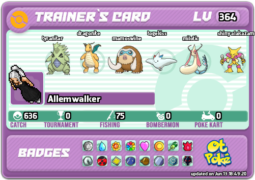 Allemwalker Card otPokemon.com