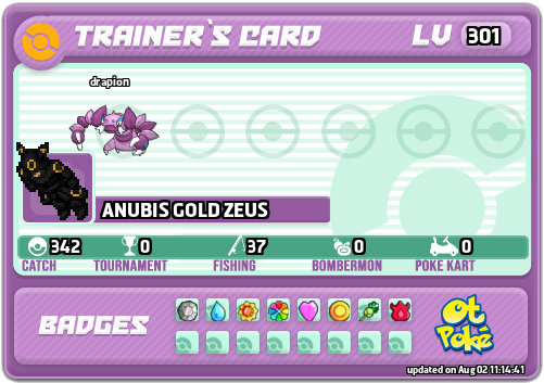 ANUBIS GOLD ZEUS Card otPokemon.com