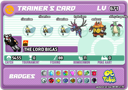 THE LORD BIGAS Card otPokemon.com
