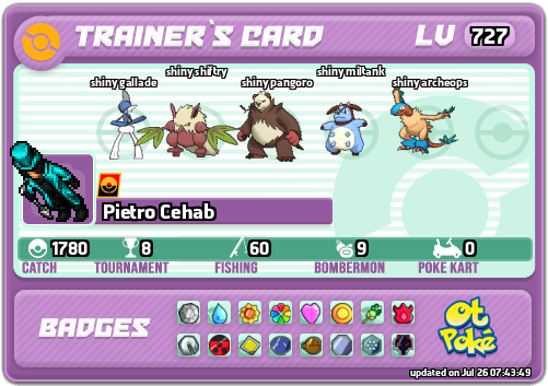 Pietro Cehab Card otPokemon.com
