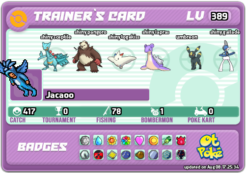 Jacaoo Card otPokemon.com