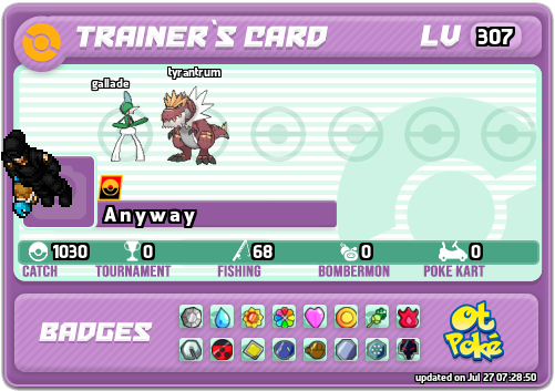 A n y w a y Card otPokemon.com