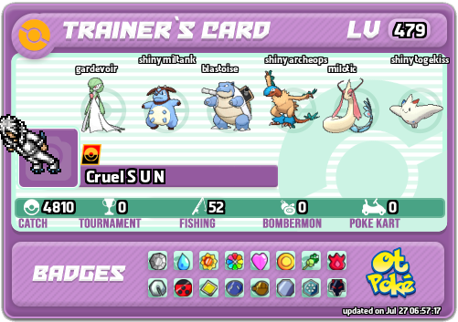 Cruel S U N Card otPokemon.com