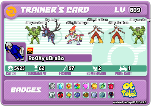 RoOXy uBraBo Card otPokemon.com