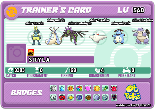 S K Y L A Card otPokemon.com