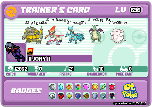 II JONY II Card otPokemon.com